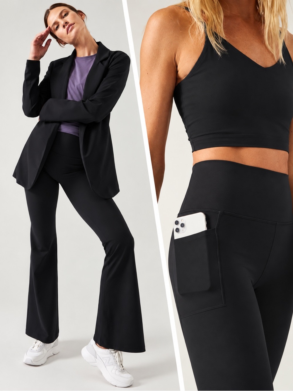 Athleta Salutation Stash High Rise Flare Pant Size XS Black